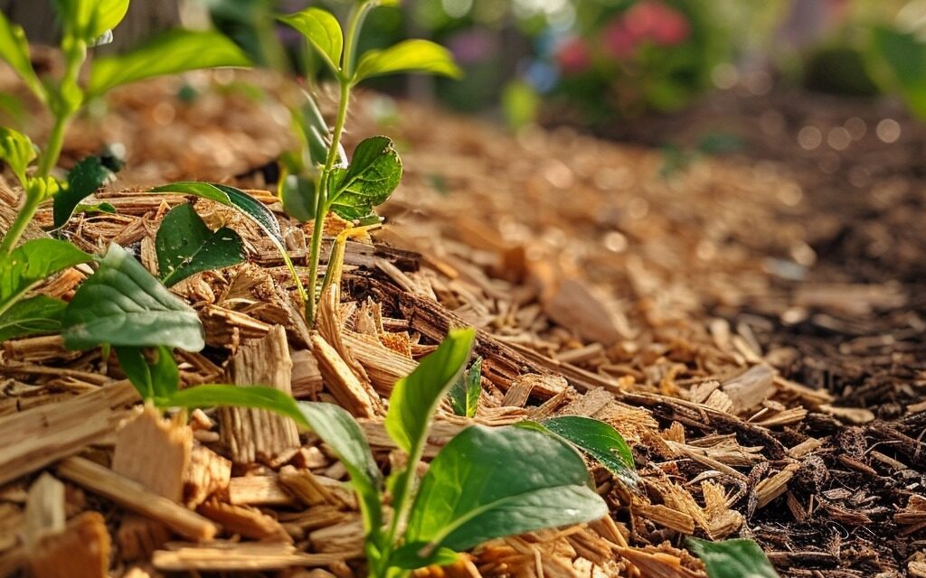 How Wood Chip Mulch Can Help Protect Your Plants During a Drought by Preventing Water Evaporation