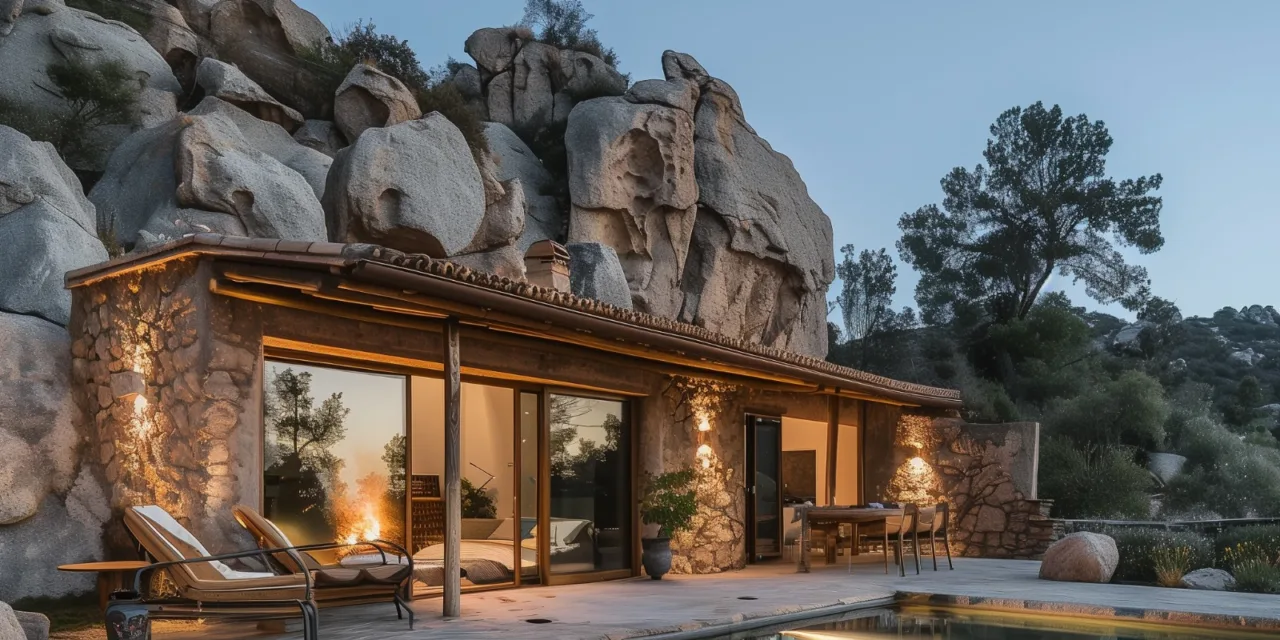 Using natural rock formations to build your dream home